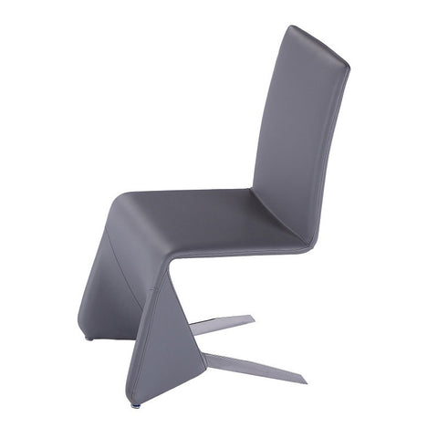 J&M Furniture Pharaoh Dining Chair in Grey