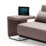 J&M Furniture Premium Sofa Bed End Table JH033 in Biege
