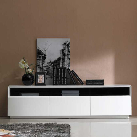 J&M Furniture TV Stand 023 in White High Gloss