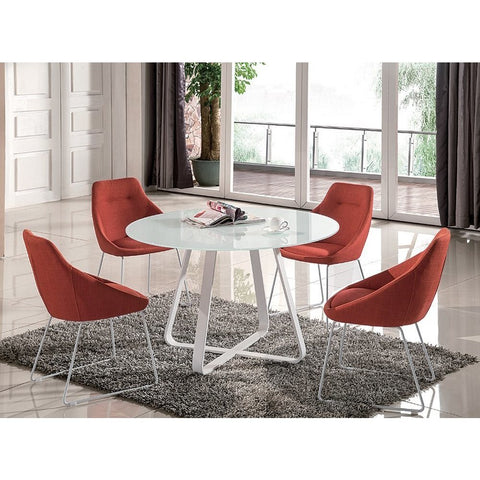 J&M Furniture Vera Dining Table in White