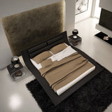 J&M Furniture Wave Platform Bed in Black