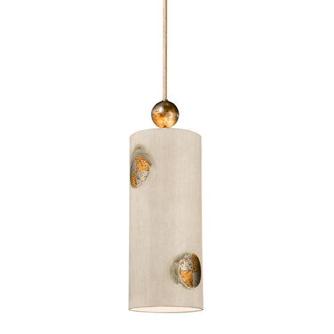 Lucas & McKearn Compass Inspired Dining and Island Pendant in Ivory and Light Brown Accents