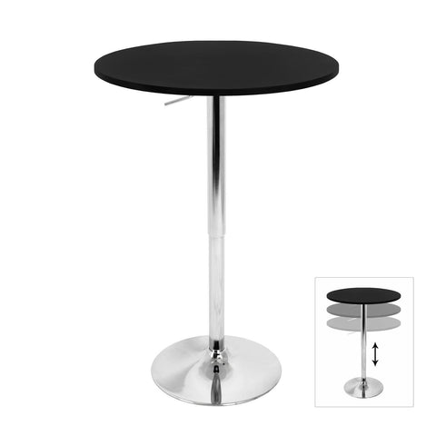 Lumisource Adjustable Bar Table In Black