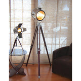 Lumisource Ahoy Floor Lamp In Chrome And Cherry