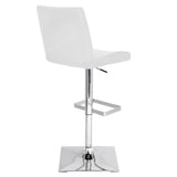 Lumisource Captain Bar Stool In White