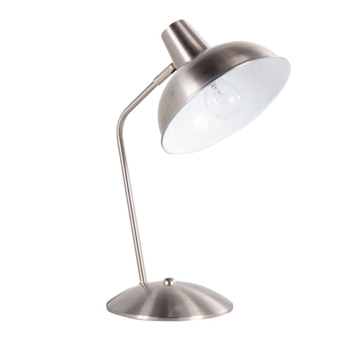 Lumisource Darby Contemporary Table Lamp in Nickel Metal