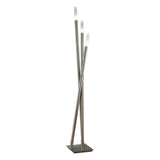 Lumisource Icicle Floor Lamp In Brushed Nickel
