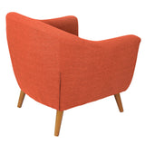 Lumisource Rockwell Accent Chair In Orange