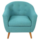 Lumisource Rockwell Accent Chair In Teal