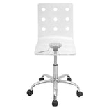Lumisource Swiss Acrylic Office Chair In Clear