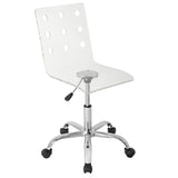 Lumisource Swiss Acrylic Office Chair In Clear