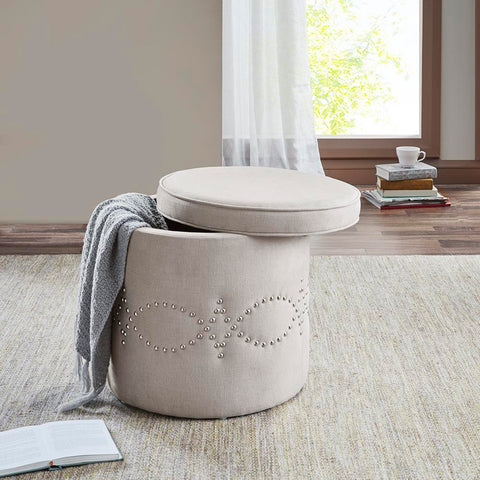 Madison Park Everly Accent Storage Ottoman See below