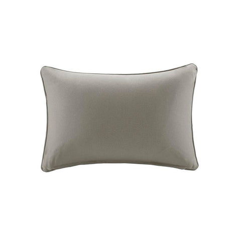 Madison Park Pacifica Solid 3M Scotchgard Outdoor Oblong Pillow 14x20"