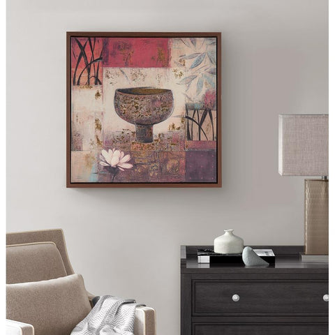 Madison Park Tranquil Composition Framed Canvas with Gold Foil Embellishment