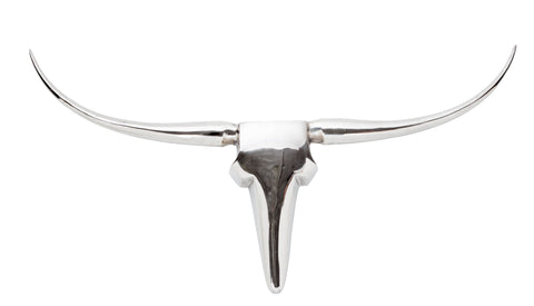 Moe's Home Longhorn Wall Decor Large In Silver