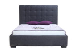 Moe's Belle Fabric Storage Bed In Charcoal
