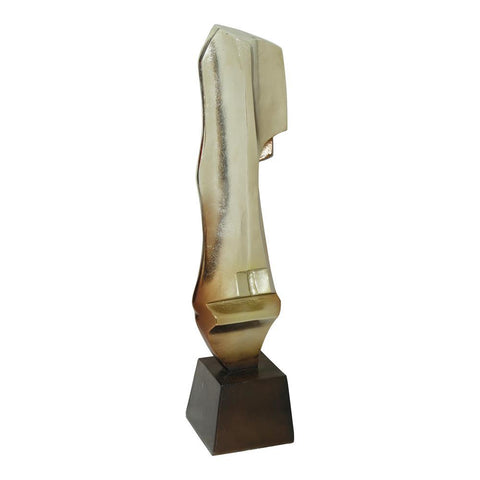 Moes Home Abstract Apollo Sculpture in Nickel