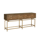Moes Home Aristocrat Console Table in Natural