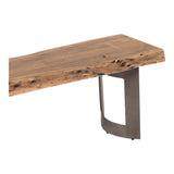 Moes Home Bent Bench Extra Small Smoked in Brown