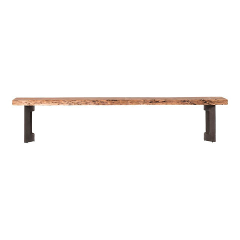 Moes Home Bent Bench Large Smoked