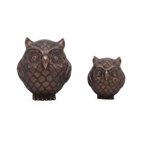 Moes Home Bernstein Owls in Bronze - Set of 2