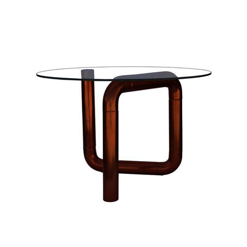 Moes Home Boa Side Table in Rose Gold