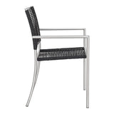 Moes Home Brynn Outdoor Dining Chair in Grey