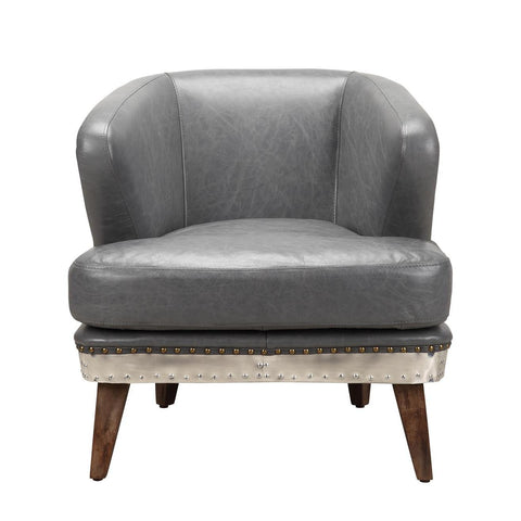 Moes Home Cambridge Club Chair Antique Grey