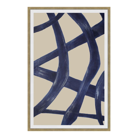 Moes Home Clarity 2 Abstract Ink Print Wall Decor