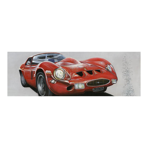 Moes Home Classic Sportscar Red Wall Decor in Multi