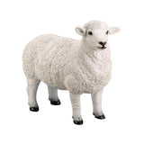 Moes Home Dolly Sheep Statue White In White