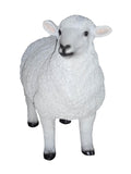 Moes Home Dolly Sheep Statue White In White