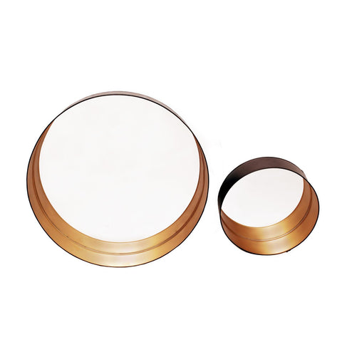 Moes Home Golden Tray Mirrors Gold Set of 2