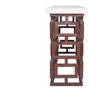 Moes Home Ivey Outdoor Console Table in White