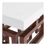 Moes Home Ivey Outdoor Console Table in White