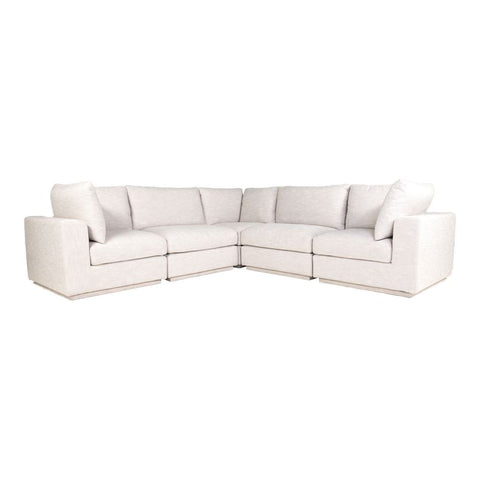 Moes Home Justin Classic L Modular Sectional Taupe