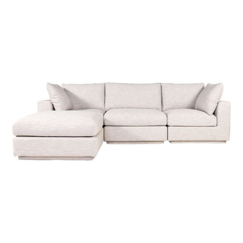 Moes Home Justin Lounge Modular Sectional Taupe