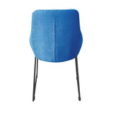 Moes Home Krissy Dining Chair Blue -Set of 2