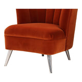 Moes Home Layan Accent Chair Left in Orange