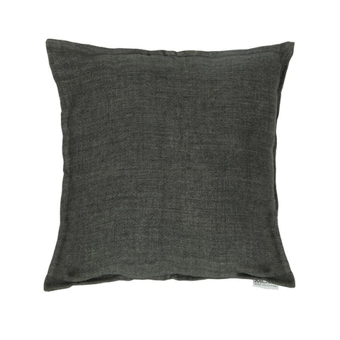 Moes Home Lemmy Linen Feather Cushion Charcoal 20X20