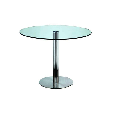 Moes Home Lucent Round Cafe Table in Clear