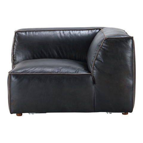 Moes Home Luxe Corner Chair Antique Black