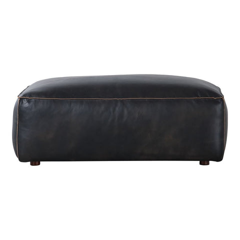 Moes Home Luxe Ottoman Antique Black