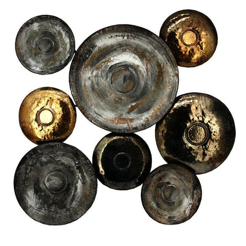 Moes Home Metal Disc Wall Decor in Multi