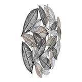 Moes Home Metallic Leaves Wall Decor in Multi