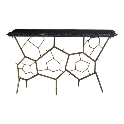 Moes Home Nate Slate Console Table