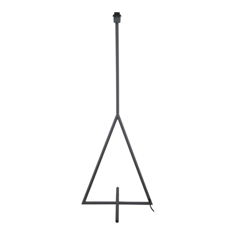 Moes Home Newman Floor Lamp Grey With Black Shade