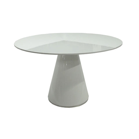 Moes Home Otago Round Dining Table in White