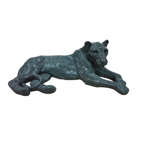 Moes Home Panthera Statue Small Black