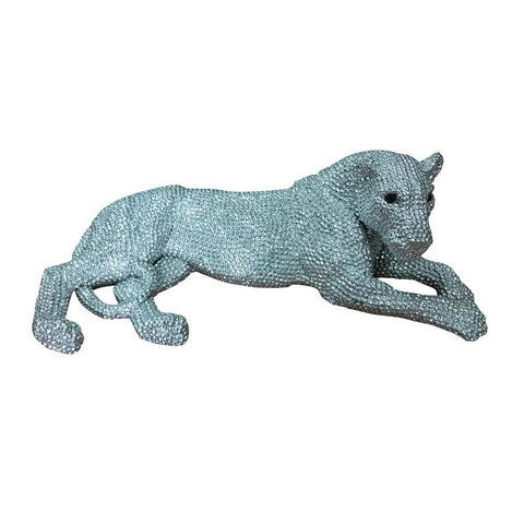 Moes Home Panthera Statue Small Silver